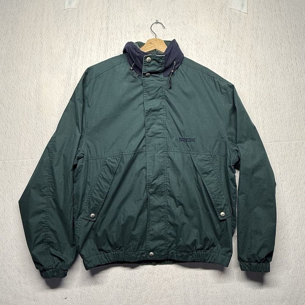 Pacific Trail Mens Green Full Zip Windbreaker Jacket XLT Tall 010125K